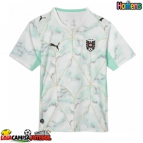 Camisa de Futebol Áustria Equipamento Secundário Mundo 2026 Manga Curta